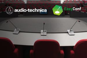 EasyConf і EasyCam повністю інтегруються з Audio-Technica.