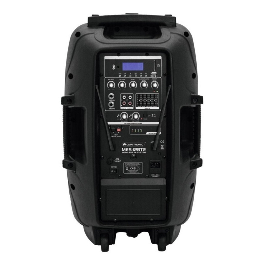 Портативна акустична система Omnitronic Set MES-12BT2 + Battery фото 3