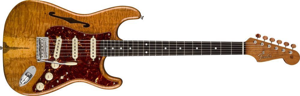 FENDER CUSTOM SHOP ARTISAN SPALTED MAPLE THINLINE STRAT NOS CUSTOM BUILT Електрогітара FE-0303 фото