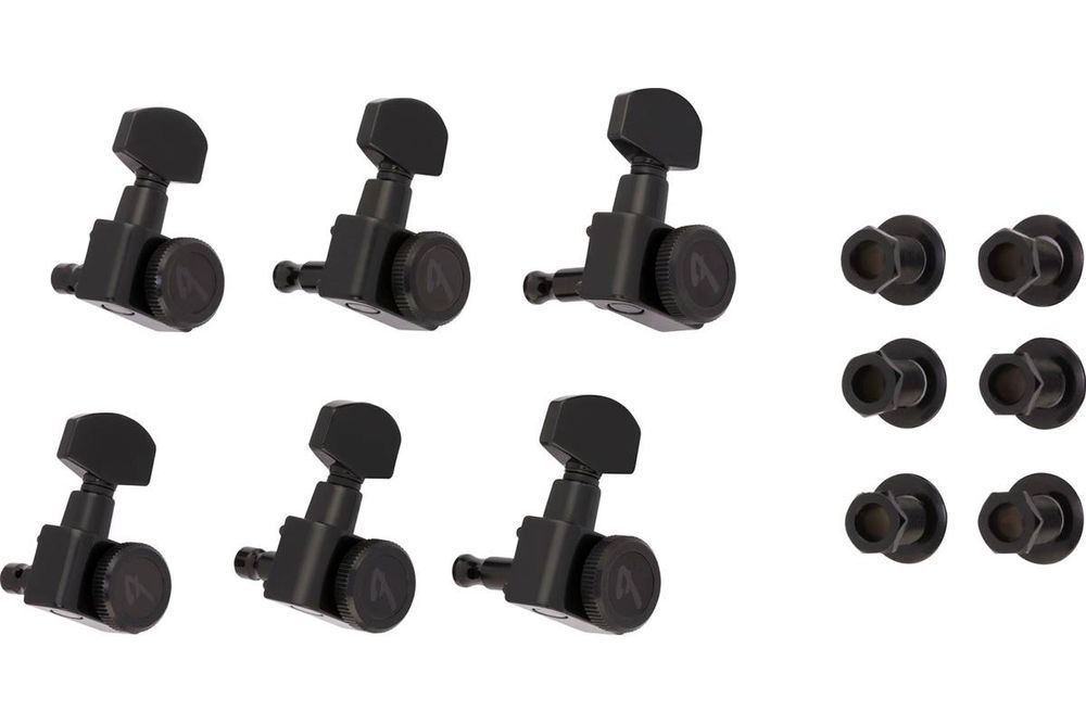 FENDER LOCKING TUNING MACHINE FOR STRATOCASTER/TELECASTER BLACK Колки для электрогитары FE-0399 фото