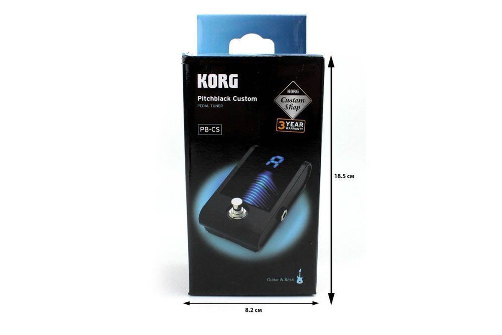 KORG PITCHBLACK PB-CS Тюнер для гітари KO-0090 фото