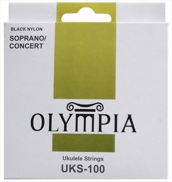 Струны OLYMPIA UKS-100 для укулеле, (сопрано / концерт), черный нейлон фото 1
