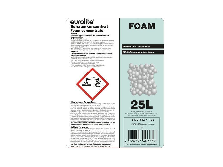 EUROLITE Foam Concentrate, 25l EL-0611 фото