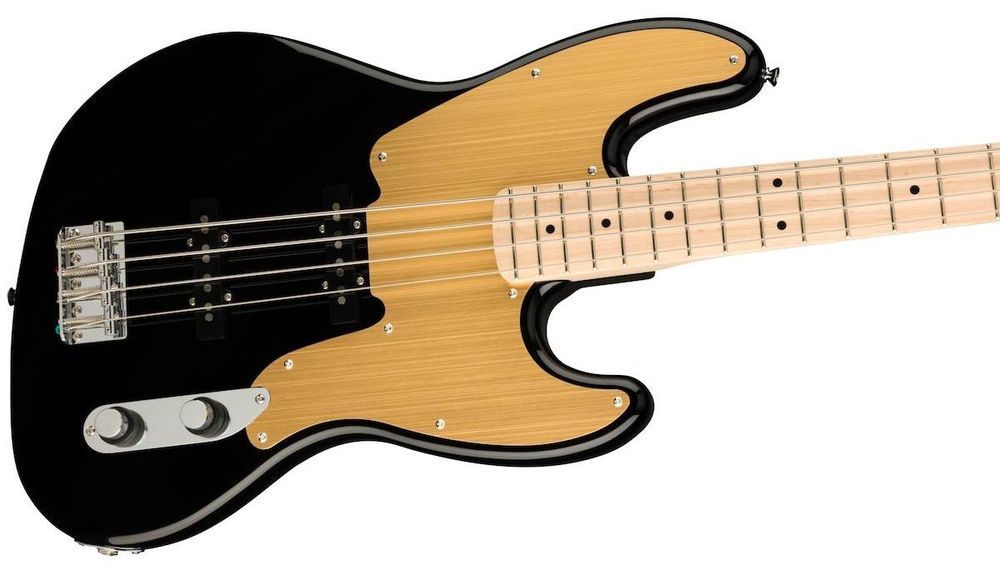 SQUIER by FENDER PARANORMAL JAZZ BASS '54 MN BLACK Бас-гитара SQ-0184 фото