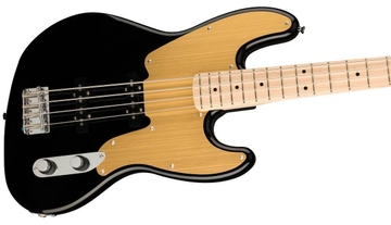 SQUIER by FENDER PARANORMAL JAZZ BASS '54 MN BLACK Бас-гитара фото 1