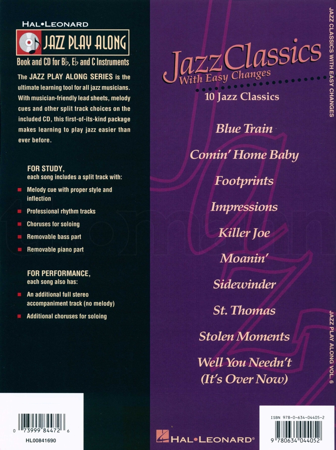 Ноти для кларнета HALLEONARD 841690 Jazz Play-Along Jazz Classics фото 2