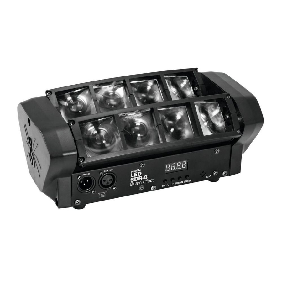 LED SDR-8 Beam Effect Світлодіодний прожектор ефектів фото 2