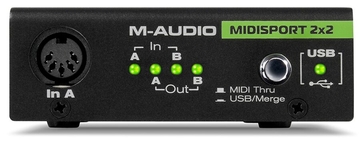 Аудіоінтерфейс M-Audio MidiSport 2X2 фото 1