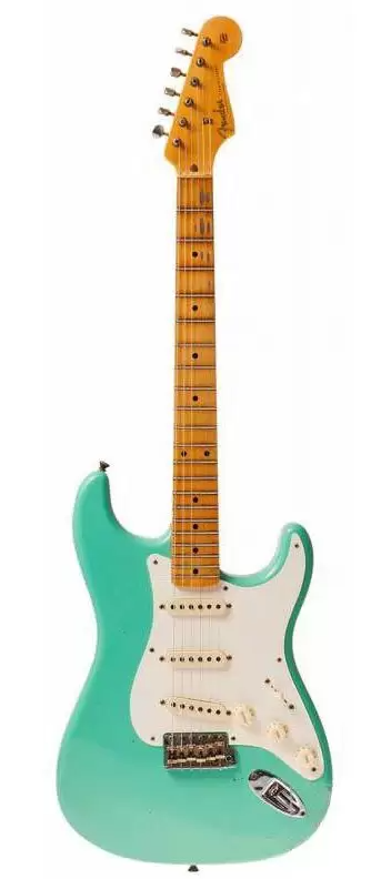 FENDER CUSTOM SHOP LIMITED EDITION 1957 STRATOCASTER JOURNEYMAN RELIC AGED SEA FOAM GREEN Электрогитара FE-0308 фото