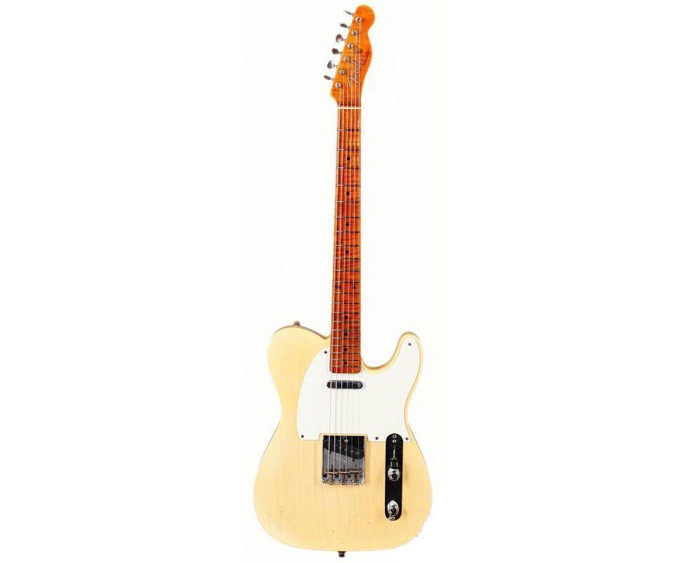 FENDER CUSTOM SHOP 1955 TELECASTER JOURNEYMAN RELIC SUPER FADED NOCASTER BLONDE Електрогітара FE-0288 фото