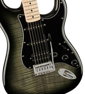 SQUIER by FENDER AFFINITY SERIES STRATOCASTER HSS MN BLACK BURST Электрогитара SQ-0077 фото