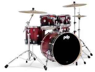 PDP PDCM2215RB Concept Maple Shell Pack, 5pc, 22" Red to Black Fade Lacquer PD-0016 фото