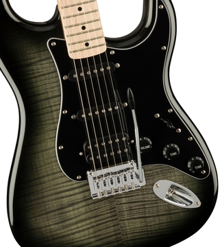 SQUIER by FENDER AFFINITY SERIES STRATOCASTER HSS MN BLACK BURST Електрогітара фото 1