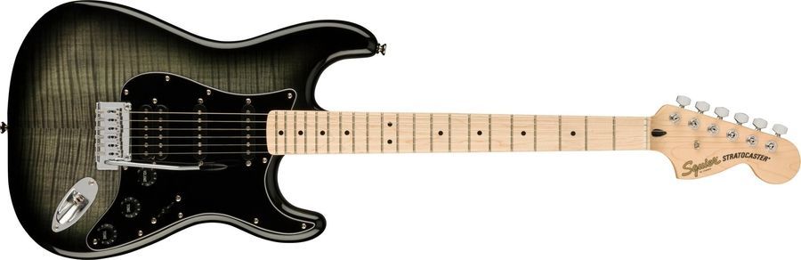 SQUIER by FENDER AFFINITY SERIES STRATOCASTER HSS MN BLACK BURST Электрогитара SQ-0077 фото