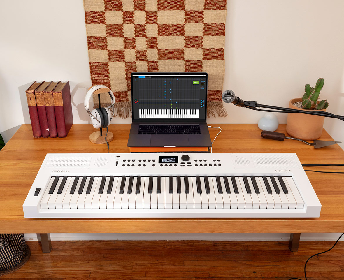 Roland GO:KEYS 5 デジタルピアノ Синтезатор Roland GO:KEYS-5-GT графит — купить от официального